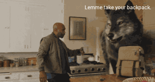 Wolf Carrying GIF