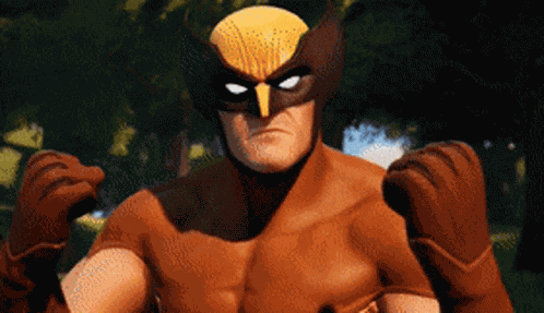 Wolverine Surprised GIF