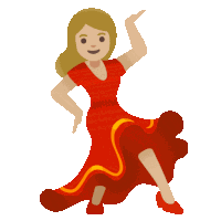 Woman Dancing Sticker