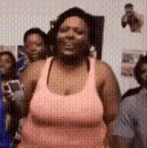 Woman In A Pink Shirt Laughing Nosolohit GIF