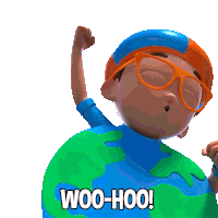 Woo-hoo Blippi Sticker