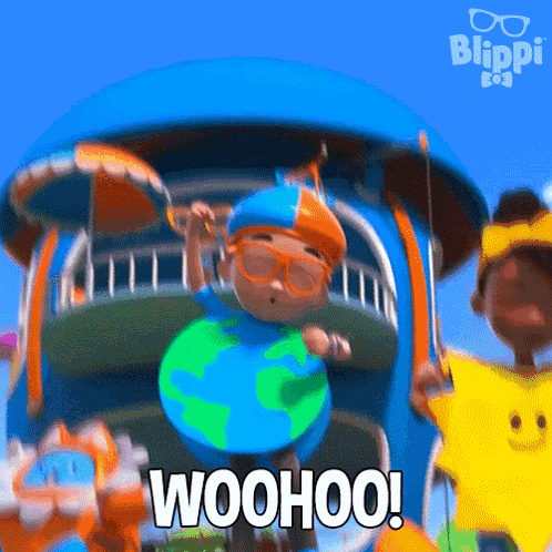 Woohoo Blippi GIF