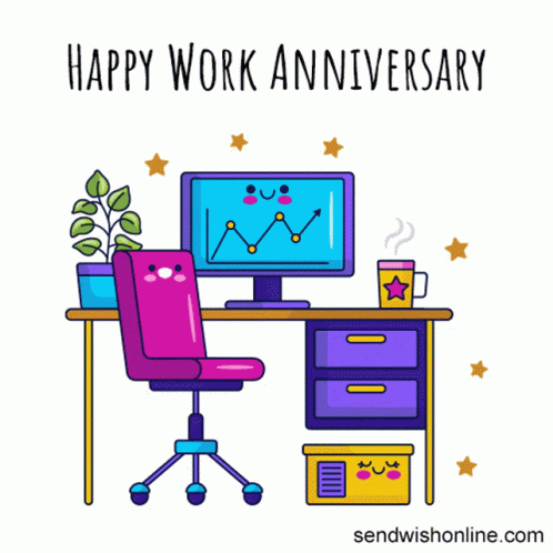 Work Anniversary Office GIF