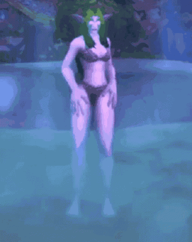 World Of Warcraft Dance Warcraft Night Elf Female GIF