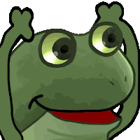 Worry Froge Cheer Sticker