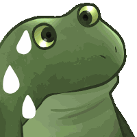 Worry Froge Fear Sticker