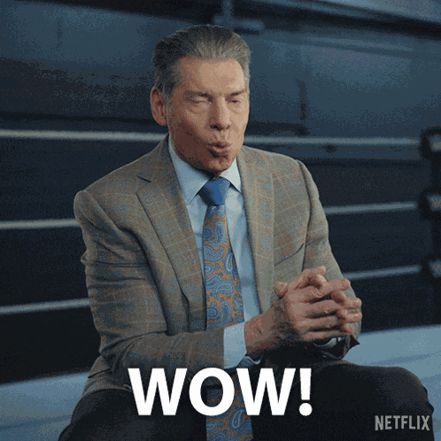 Wow Vince Mcmahon GIF