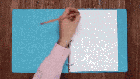 Writing Left Handed GIF