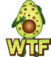 Wtf Avocado Adventures Sticker
