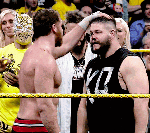 Wwe Sd Smackdown Live Sami Zayn Hug Hugging Kevin Owens GIF