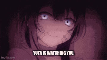 Yandere Watching Yuta GIF