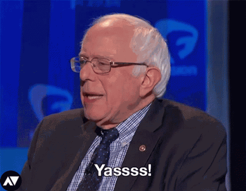 Yas Bernie GIF
