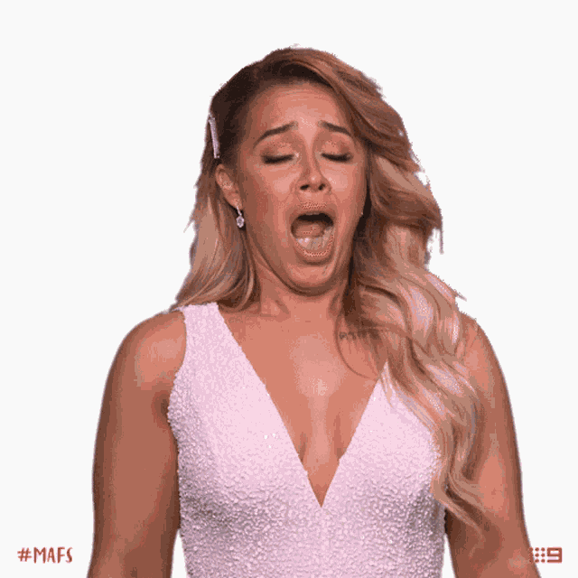 Yawning Cathy Evans GIF