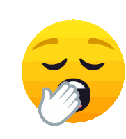 Yawning Face Joypixels Sticker