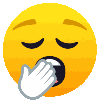 Yawning Face People Sticker