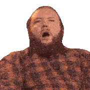 Yawning Sam Gorski Sticker