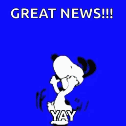 Yay Snoopy GIF