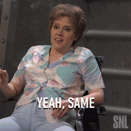 Yeah Same Kate Mckinnon GIF