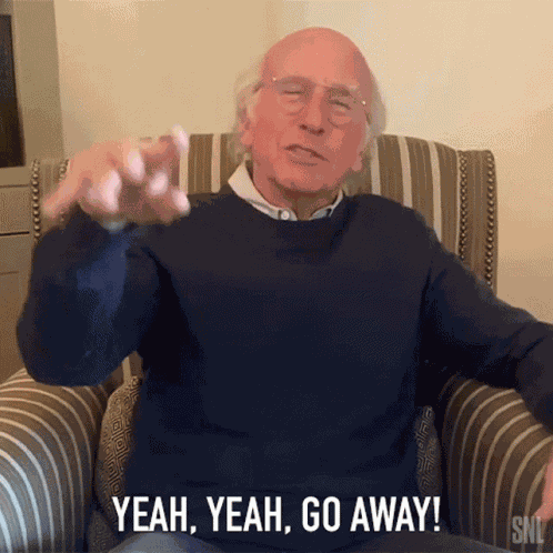 Yeah Yeah Go Away Bernie Sanders GIF