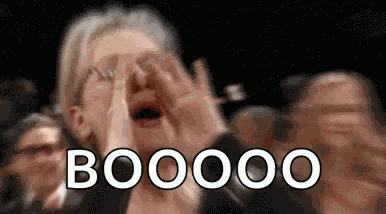 Yelling Meryl Streep GIF