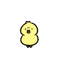 Yellow Chick Angry Sticker