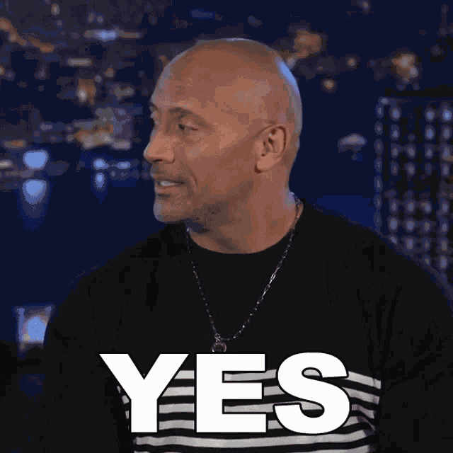 Yes Dwayne Johnson GIF