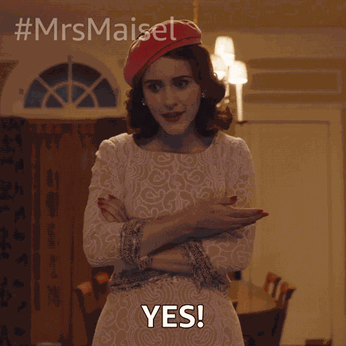 Yes Miriam Maisel GIF