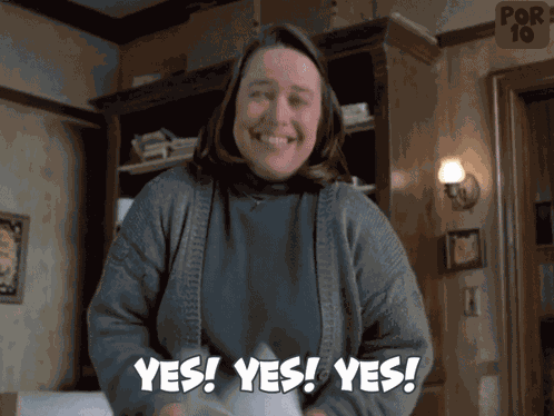 Yes Yes Yes Katy Bates GIF