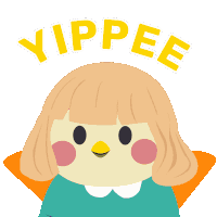 Yippy Happy Sticker