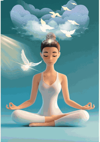 Yoga Poses Bird GIF
