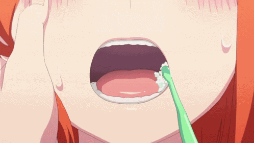 Yotsuba Brushing GIF