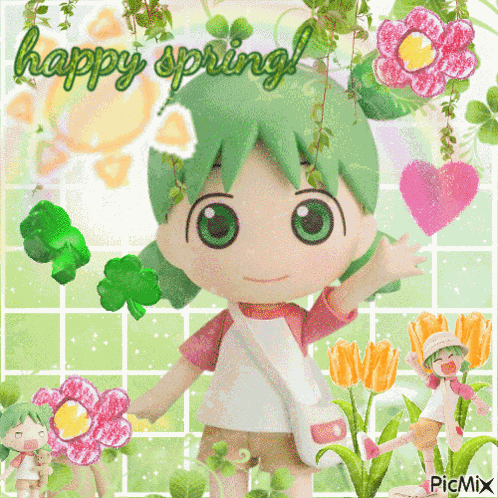 Yotsuba Spring GIF