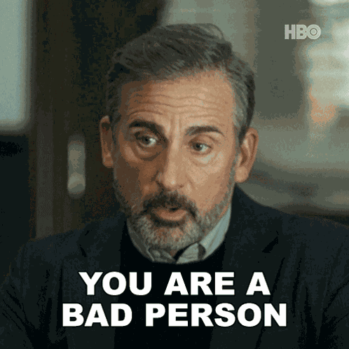 You Are A Bad Person And I Hate You Greg Russo GIF