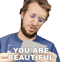 You Are Beautiful Peter Deligdisch Sticker