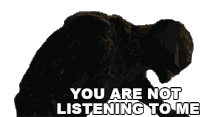 You Are Not Listening To Me Venom Sticker