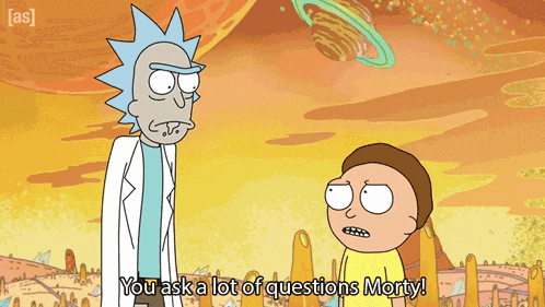 You Ask A Lot Of Questions Morty Rick And Morty GIF
