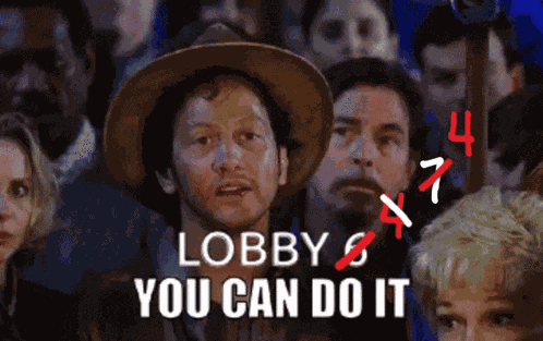 You Can Do It Lobby 6 No 4 No 7 No 4 GIF