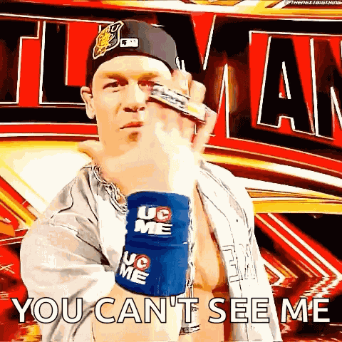 You Can'T See Me GIF