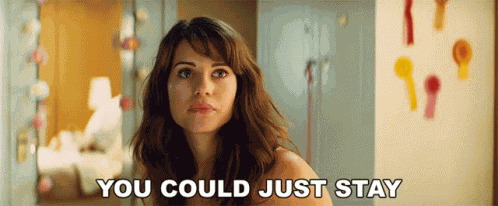 You Could Just Stay Lyndsy Fonseca GIF