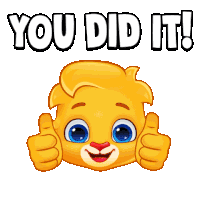 You Did It You Did It Congratulations Sticker