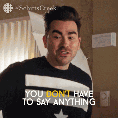 You Dont Have To Say Anything David GIF