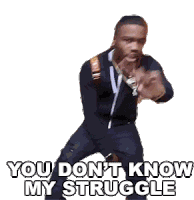 You Dont Know My Struggle Roddy Ricch Sticker