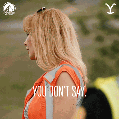 You Don'T Say Beth GIF