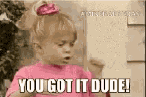 You Got It Dude Michelle Tanner GIF