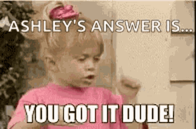 You Got It Dude Michelle Tanner GIF