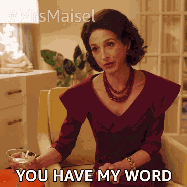 You Have My Word Rose Weissman GIF