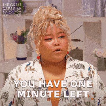 You Have One Minute Left Ann Pornel GIF