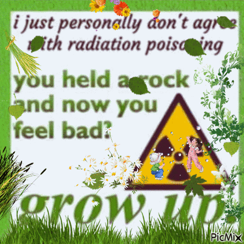 You Held A Rock Radiation Poisoning GIF