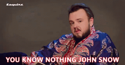 You Know Nothing John Snow GIF