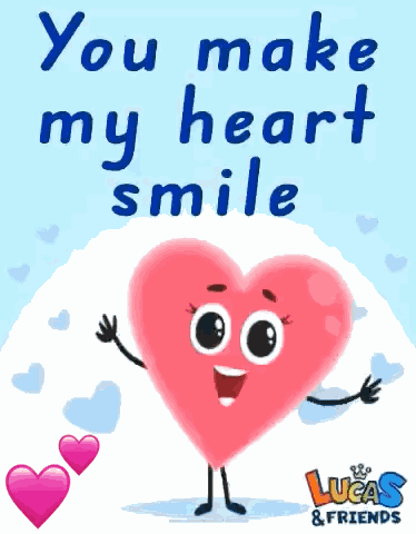 You Make My Heart Smile Happiness GIF